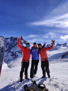 Pavlé Sabic With Friends - Vallee Blanche Ski Descent in Chamonix, France 