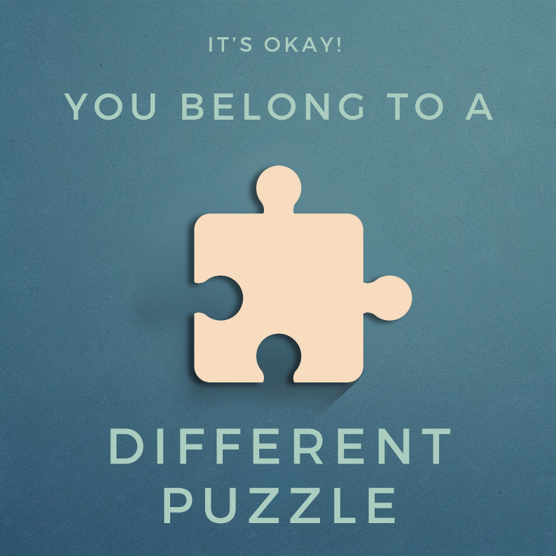 It’s okay! You belong to a different puzzle