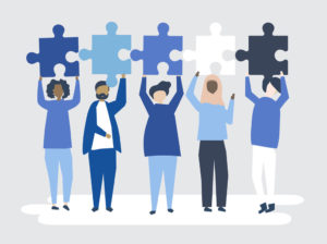 6-cs-of-inclusive-leadership-diverse-people-holding-different-puzzle-pieces-illustration