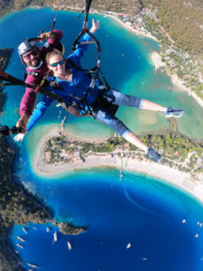 Anna J Wheeler jumping from a plane