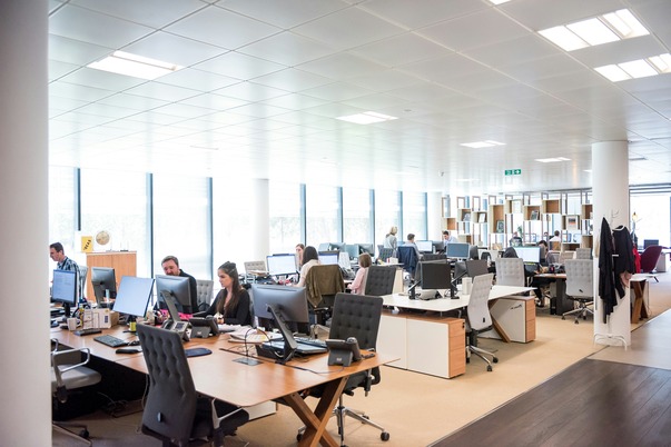 People- are- working -together -on- rectangular-brown-wooden -table- reflecting the theme- of-inclusive -work -culture