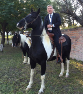 Toby Eduardo on a horse in northern Mexico