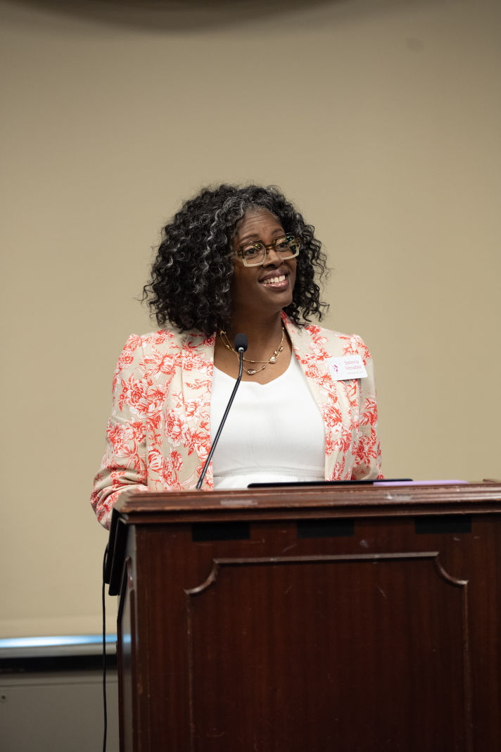 Sateria Venable at the 2024 Fibroid Foundations Menstrual Health Awareness Briefing.