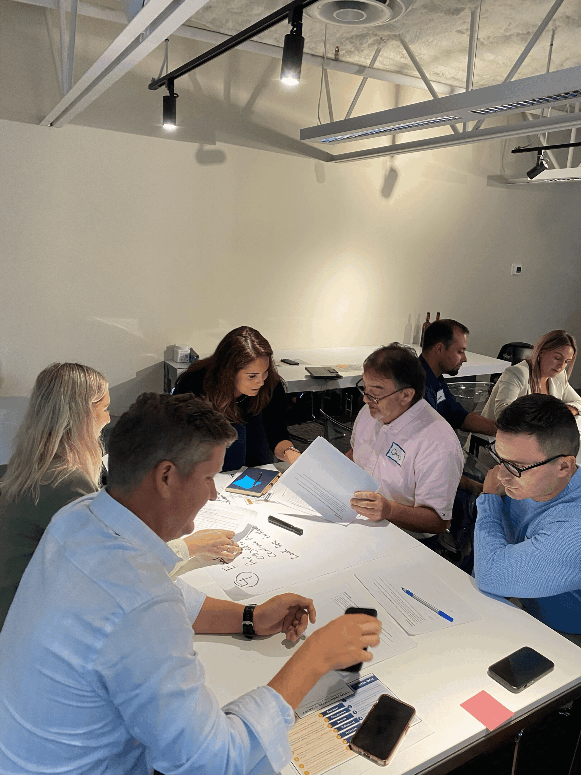 Kendra with her team