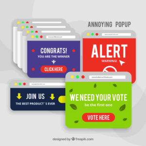 Several Ad Popups Designed by Freepik