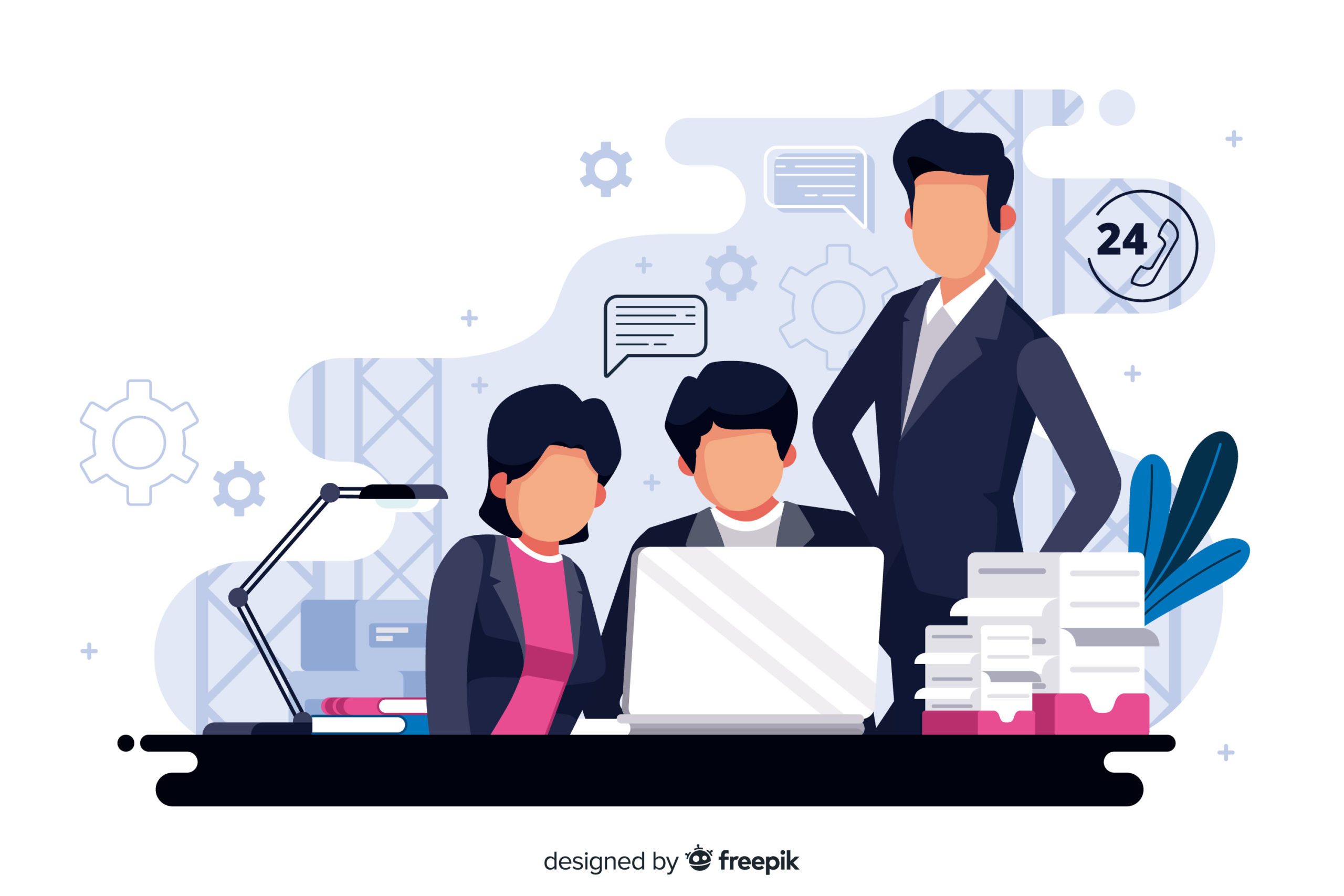 infographic of call center workers