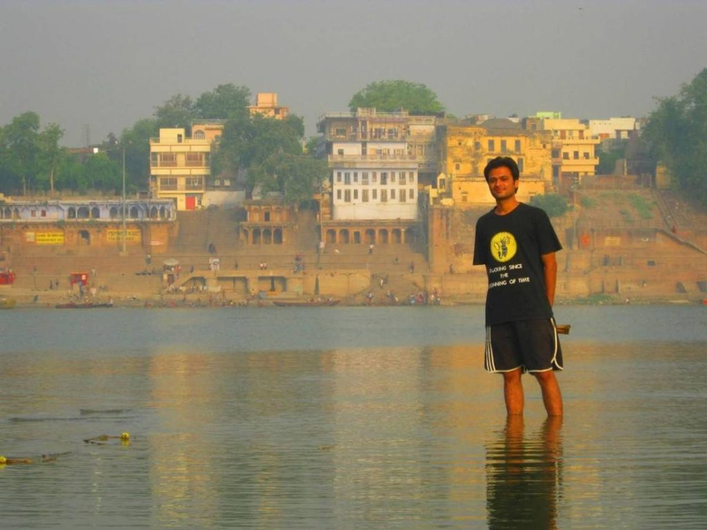 pradeep-standing-in-front-of-varanasi-ghats
