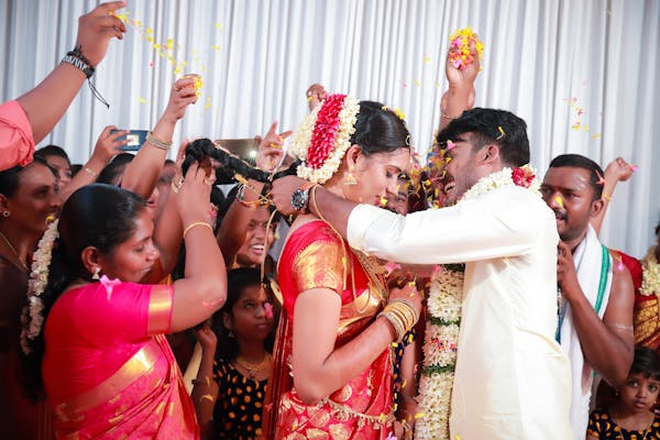 bride-and-groom-celebrating-their-wedding