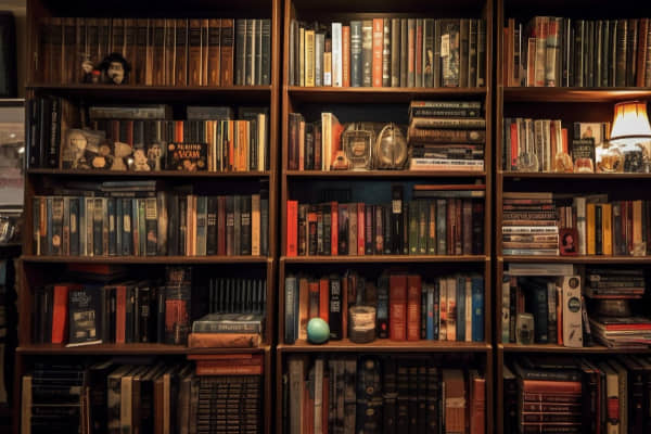 a-bookshelf-in-a-medieval-library