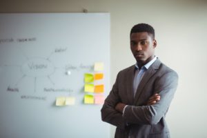 businessman standing.